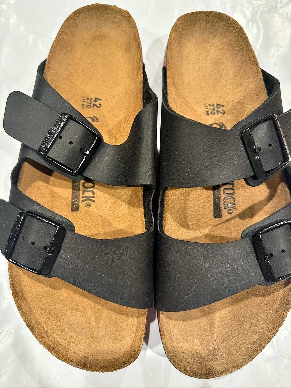 Birkenstock Arizona Prof Sandals Black US 9 brand new in box size 42